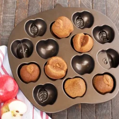 NORDIC WARE Moule à Gâteaux Pommes (x14) Bronze* Moule Anti-adhésif|Moules À Gâteaux