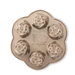 NORDIC WARE Moule à Gâteaux Roses (x6) Toffee* Moule Anti-adhésif|Moules À Gâteaux