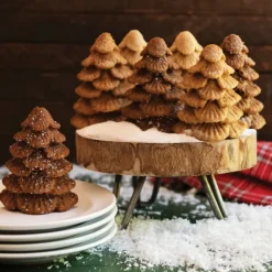 NORDIC WARE Moule à Gâteaux Sapins (x6) Silver* Moule Anti-adhésif|Moules À Gâteaux