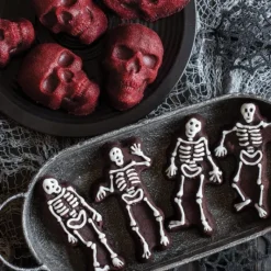 NORDIC WARE Moule à Gâteaux Squelettes (x4) Bronze* Moule Anti-adhésif|Moules À Gâteaux