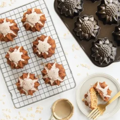 NORDIC WARE Moule à Gâteaux Tournesols (x6) Bronze* Moule Anti-adhésif|Moules À Gâteaux