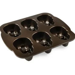 NORDIC WARE Moule à Gâteaux Têtes de Mort (x6) Bronze* Moules À Gâteaux|Moule Anti-adhésif