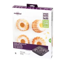MASTRAD Moule à Mini-Kouglofs Silicone (x4)* Moule Silicone|Moules À Gâteaux