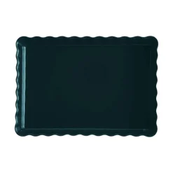 EMILE HENRY Moule à Tarte Rectangulaire en Céramique 33,5 x 24 cm Belle-Île* Plat De Cuisson|Moules À Gâteaux