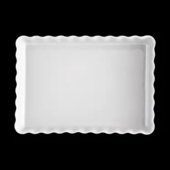 EMILE HENRY Moule à Tarte Rectangulaire en Céramique 33,5 x 24 cm Farine* Plat De Cuisson|Moules À Gâteaux