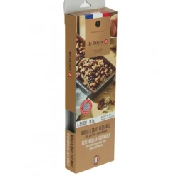 DE BUYER Moule à Tarte Rectangulaire Inox Perforé Amovible 35 x 10 cm x H 3,5 cm* Moules À Gâteaux