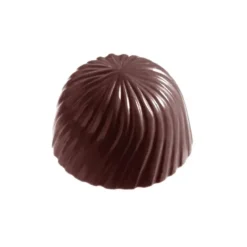 CHOCOLATE WORLD Moule Bonbon Chocolat Rond Strié (x32) empreintes* Moules À Chocolat