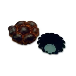 MATFER Moule Brioche 14 côtes 16 cm x H 6,5 cm Anti-adhésif* Moule Anti-adhésif