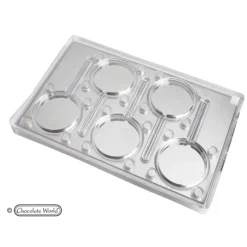 CHOCOLATE WORLD Moule Chocolat Aimanté Sucette Rond (x5)* Moules À Chocolat