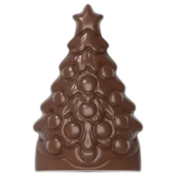 CHOCOLATE WORLD Moule Chocolat Arbre de Noël 9 x 5,9 cm (x4)* Moules À Chocolat