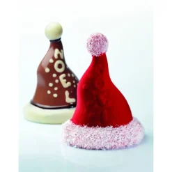 PAVONI Moule Chocolat Bonnet de Père Noël Ø 13 x H 17 cm (x2)* Moules À Chocolat