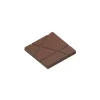 Chocolat Form Moule Chocolat Carré avec Rayures 7,5 cm (x3)* Moules À Chocolat