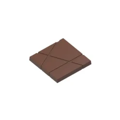 Chocolat Form Moule Chocolat Carré avec Rayures 7,5 cm (x3)* Moules À Chocolat