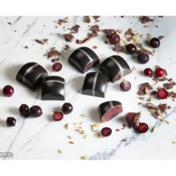 CHOCOLATE WORLD Moule Chocolat Carré Bombé 25,5 mm (x24)* Moules À Chocolat