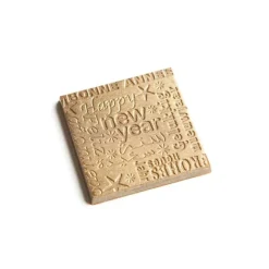 CHOCOLATE WORLD Moule Chocolat Carré Happy New Year (x18)* Moules À Chocolat