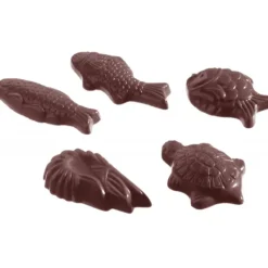 CHOCOLATE WORLD Moule Chocolat Fritures Animaux Marins 38x20mm (x28)* Moules À Chocolat