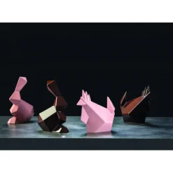 PAVONI Moule Chocolat Lapin Origami 14,5 x 9,5 cm x H 18 cm (x2)* Moules À Chocolat