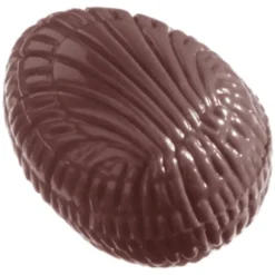 CHOCOLATE WORLD Moule Chocolat Oeuf Strié 3.3 cm (x32)* Moules À Chocolat