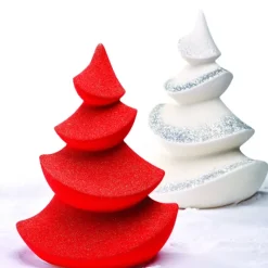 PAVONI Moule Chocolat Sapin de Noël Wave Ø 16 x H 20 cm (x2)* Moules À Chocolat