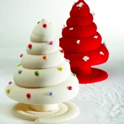 PAVONI Moule Chocolat Sapin de Noël Spiral Ø 16 x H 21 cm (x2)* Moules À Chocolat