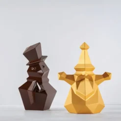 PAVONI Moule Chocolat Snowman 12,5 x 12,1 x H 20 cm (x2)* Moules À Chocolat