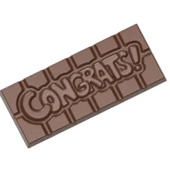 CHOCOLATE WORLD Moule Chocolat Tablette Congrats (x4)* Moules À Chocolat