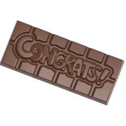 CHOCOLATE WORLD Moule Chocolat Tablette Congrats (x4)* Moules À Chocolat
