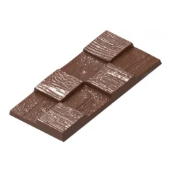 Chocolat Form Moule Chocolat Tablette Effet Bois (x4)* Moules À Chocolat