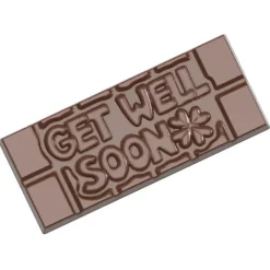 CHOCOLATE WORLD Moule Chocolat Tablette Get Well Soon (x4)* Moules À Chocolat