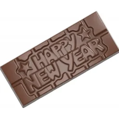 CHOCOLATE WORLD Moule Chocolat Tablette Happy New Year (x4)* Moules À Chocolat