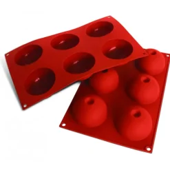 SILIKOMART Moule demi sphère bout enfoncé silicone souple pro* Moule Silicone