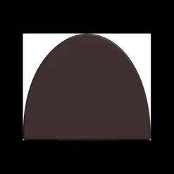 CUISINEADDICT Moule Embout de Bûche 9018 Arrondi 9 x 7,5 cm (x6)* Moules À Chocolat