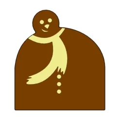 MALLARD FERRIERE Moule Embout de bûche Bonhomme de Neige 94 x 85 mm Mallard Ferrière* Moules À Chocolat|Moules À Gâteaux