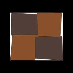 CUISINEADDICT Moule Embout de Bûche Carré 9005 Damier 8,8 x 8 cm (x6)* Moules À Chocolat