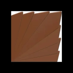 CUISINEADDICT Moule Embout de Bûche Carré 9016 Eventail 8,5 cm (x6)* Moules À Chocolat