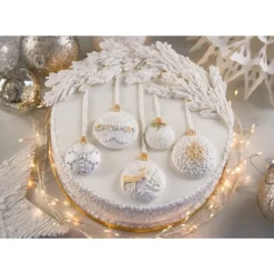 KAREN DAVIES Moule en Silicone 7 Boules de Noël* Moule Silicone