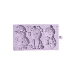 KAREN DAVIES Moule en Silicone 3 Personnages de Noël* Moule Silicone