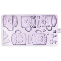 KAREN DAVIES Moule en Silicone 5 Tasses Festives de Noël* Moule Silicone