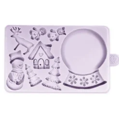 KAREN DAVIES Moule en Silicone Boule à Neige de Noël* Moule Silicone