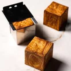 PAVONI Moule Inox Croissant Géométrique Cube 7 x H 7 cm* Moules À Gâteaux