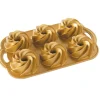 NORDIC WARE Moule Mini Bundt Héritage (x6) Gold* Moule Anti-adhésif|Moules À Gâteaux