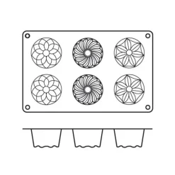 SILIKOMART Moule mini kougloffs assortis professionnel en silicone* Moule Silicone|Moules À Gâteaux