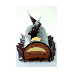 SILIKOMART Moule Silicone 4 Bûches Rondes 49,5 x 8 x h 6,3 cm 2137ml Professional* Moule Silicone