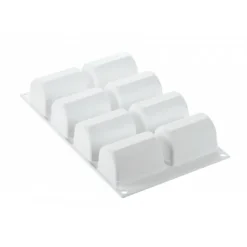 SILIKOMART Moule Silicone 8 Bûchettes 7,5 cm x 5 cm Professional* Moule Silicone|Moules À Gâteaux