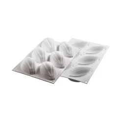 SILIKOMART Moule Silicone 6 Cabosses de cacao 10,2 x 5,4 cm 115ml Professional* Moule Silicone|Moules À Gâteaux