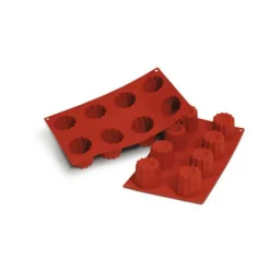 SILIKOMART Moule Silicone 8 Cannelés 5,5 cm x H 5,5 cm* Moules À Gâteaux|Moule Silicone