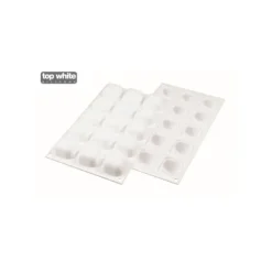 SILIKOMART Moule Silicone 15 Carrés Bombés 4 x 4 cm 30ml Professional* Moule Silicone