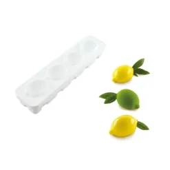 SILIKOMART Moule Silicone 4 Citrons 120 ml Professional* Moule Silicone|Moules À Gâteaux
