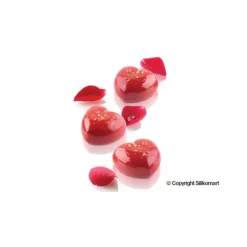 SILIKOMART Moule Silicone 15 Coeurs Bombés 4,5 x 4,4 cm 30ml Professional* Moule Silicone