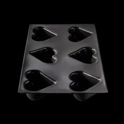 FLEXIPAN DEMARLE Moule Silicone 6 Cœurs Bombés 7,5 x 6,5 cm* Moule Anti-adhésif|Moule Silicone